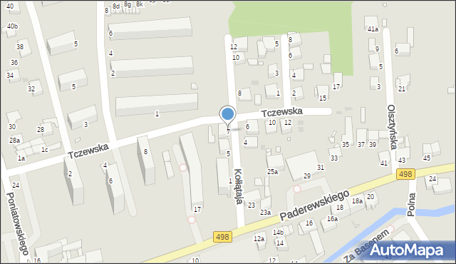 Grudziądz, Kołłątaja Hugo, 7, mapa Grudziądza