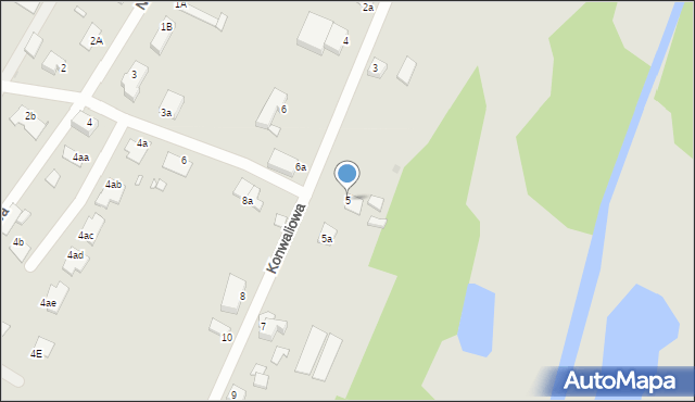 Grudziądz, Konwaliowa, 5, mapa Grudziądza