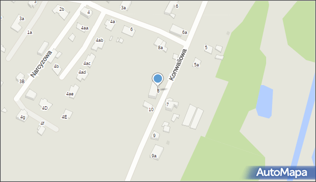 Grudziądz, Konwaliowa, 8, mapa Grudziądza