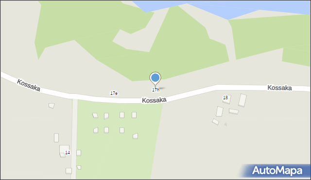 Grudziądz, Kossaka Wojciecha, 17h, mapa Grudziądza