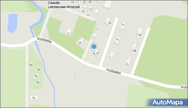 Grudziądz, Kossaka Wojciecha, 5, mapa Grudziądza