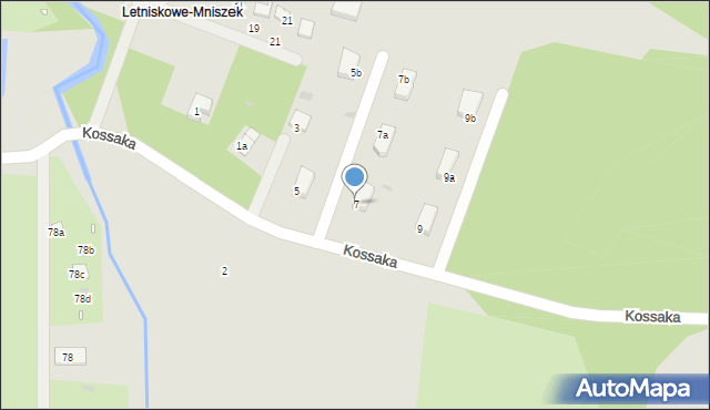 Grudziądz, Kossaka Wojciecha, 7, mapa Grudziądza