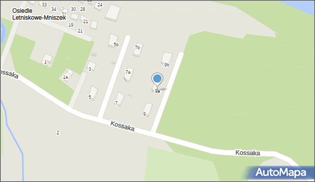Grudziądz, Kossaka Wojciecha, 9a, mapa Grudziądza