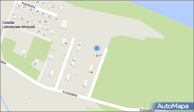 Grudziądz, Kossaka Wojciecha, 9b, mapa Grudziądza