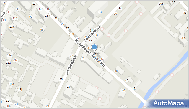 Grudziądz, Kosynierów Gdyńskich, 35, mapa Grudziądza
