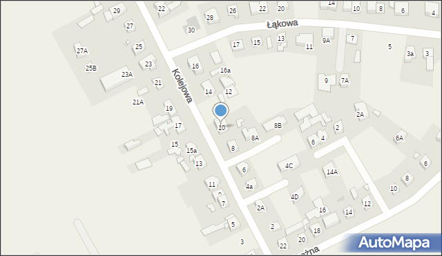 Gruszczyn, Kolejowa, 10, mapa Gruszczyn