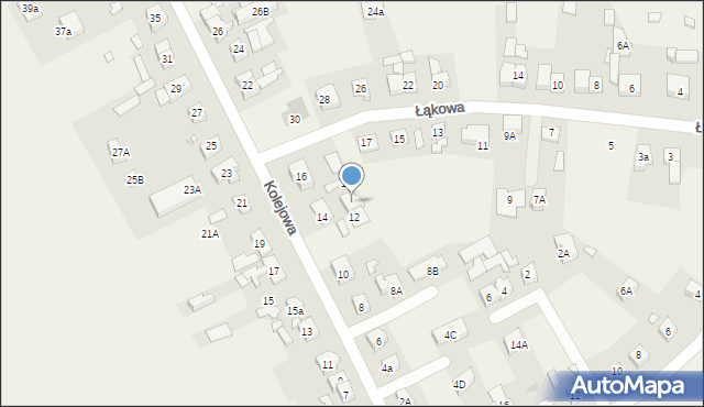 Gruszczyn, Kolejowa, 14a, mapa Gruszczyn