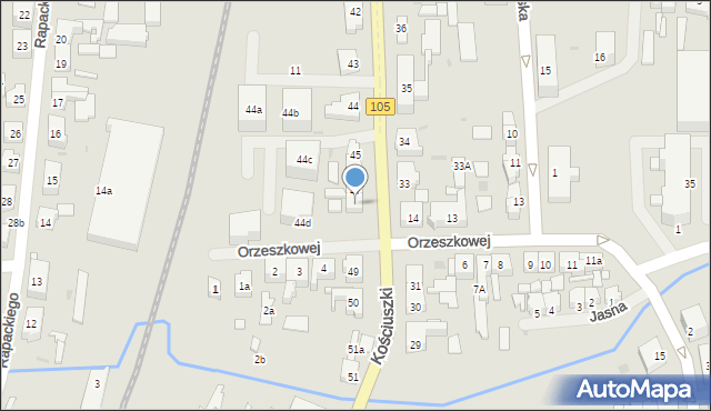 Gryfice, Kościuszki Tadeusza, gen., 48, mapa Gryfice