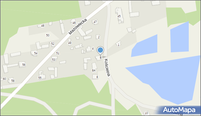 Grzebowilk, Kościelna, 6, mapa Grzebowilk