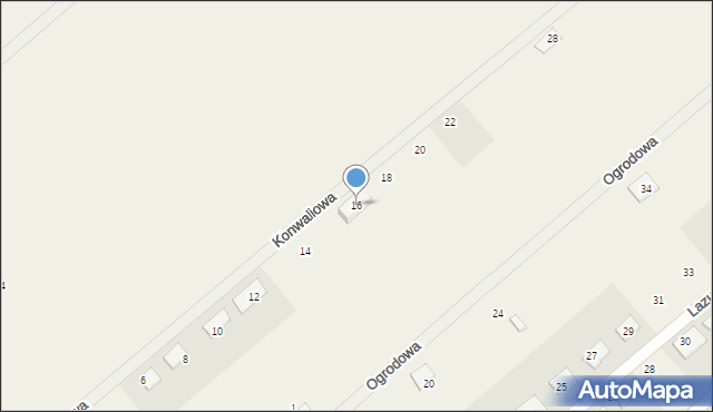 Grzędzice, Konwaliowa, 16, mapa Grzędzice