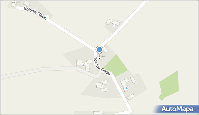 Grzegorzowice, Kolonia Gacki, 2, mapa Grzegorzowice