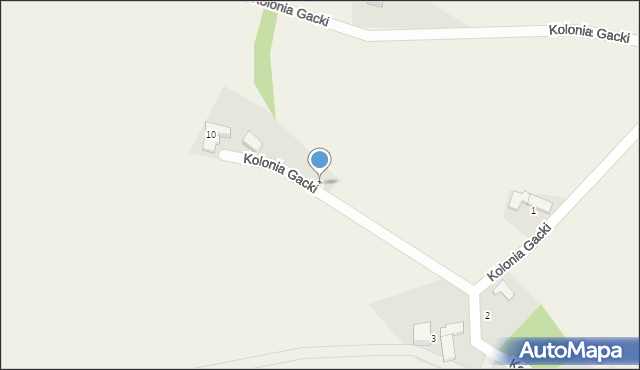 Grzegorzowice, Kolonia Gacki, 9, mapa Grzegorzowice