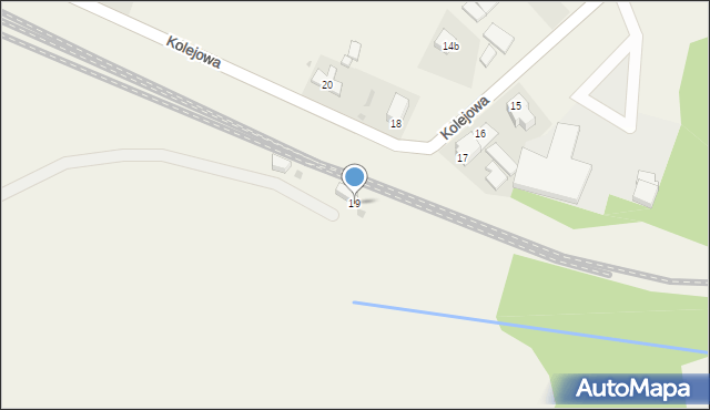 Grzmiąca, Kolejowa, 19, mapa Grzmiąca