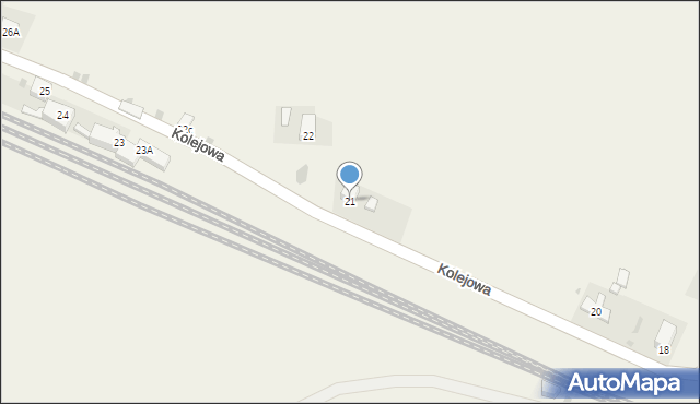 Grzmiąca, Kolejowa, 21, mapa Grzmiąca