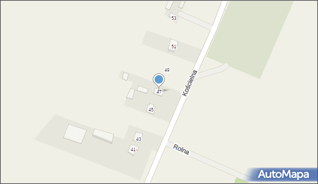 Grzymałków, Kościelna, 47, mapa Grzymałków
