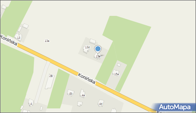 Grzymiszew, Konińska, 13e, mapa Grzymiszew