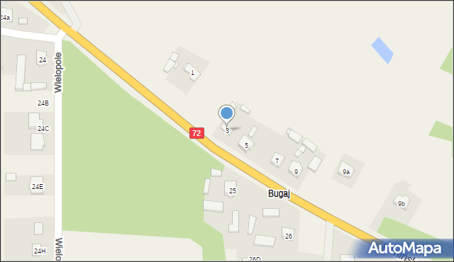 Grzymiszew, Konińska, 3, mapa Grzymiszew