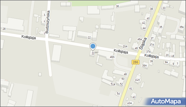 Gubin, Kołłątaja Hugo, 11, mapa Gubin