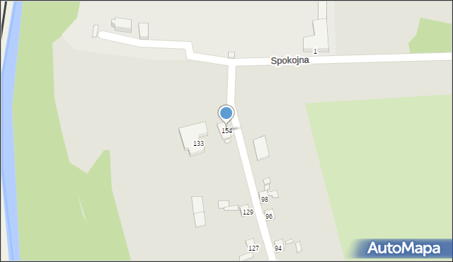 Gubin, Kosynierów, 154, mapa Gubin