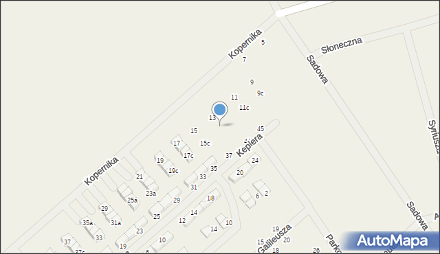 Gwiazdowo, Kopernika Mikołaja, 13c, mapa Gwiazdowo