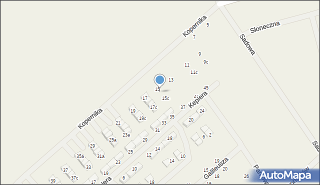 Gwiazdowo, Kopernika Mikołaja, 15a, mapa Gwiazdowo