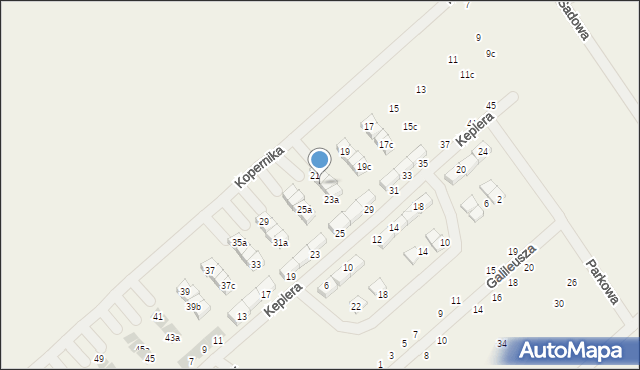 Gwiazdowo, Kopernika Mikołaja, 21a, mapa Gwiazdowo