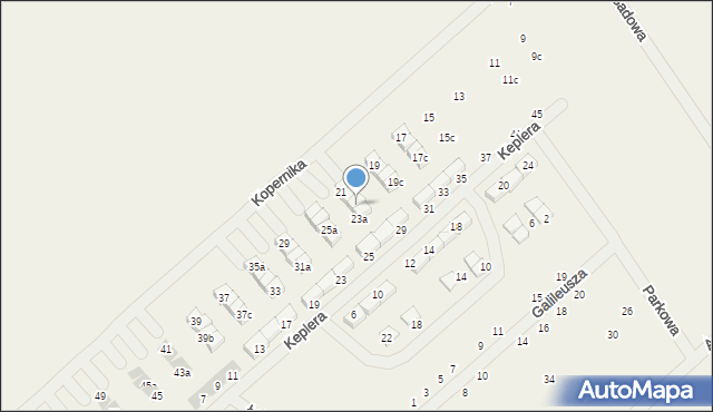 Gwiazdowo, Kopernika Mikołaja, 23, mapa Gwiazdowo