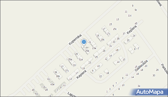 Gwiazdowo, Kopernika Mikołaja, 27a, mapa Gwiazdowo