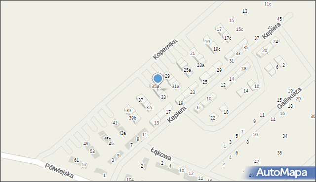 Gwiazdowo, Kopernika Mikołaja, 35, mapa Gwiazdowo