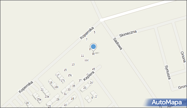 Gwiazdowo, Kopernika Mikołaja, 9c, mapa Gwiazdowo