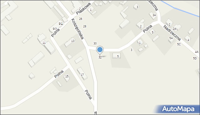 Hadra, Koszęcińska, 32, mapa Hadra