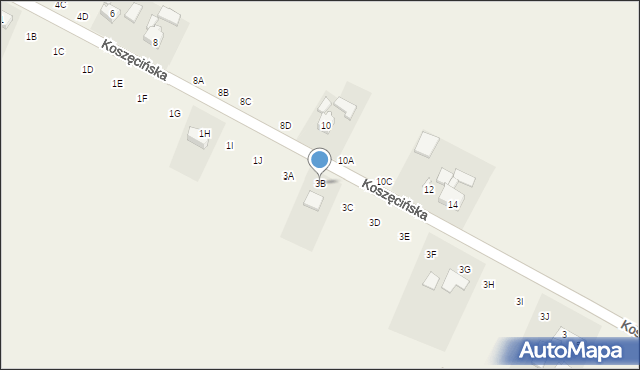 Hadra, Koszęcińska, 3B, mapa Hadra