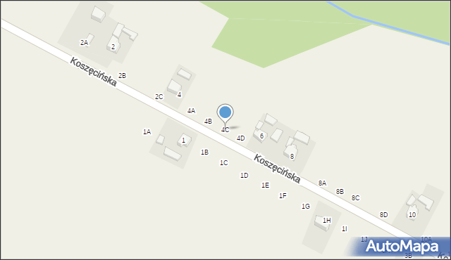 Hadra, Koszęcińska, 4C, mapa Hadra