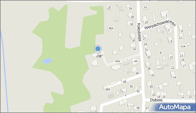 Hajnówka, Kołodzieja Wincentego, 42B, mapa Hajnówka