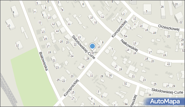 Hajnówka, Konopnickiej Marii, 12, mapa Hajnówka
