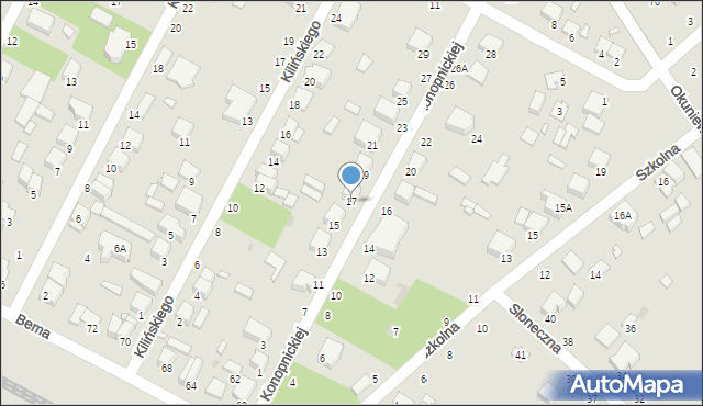 Halinów, Konopnickiej Marii, 17, mapa Halinów