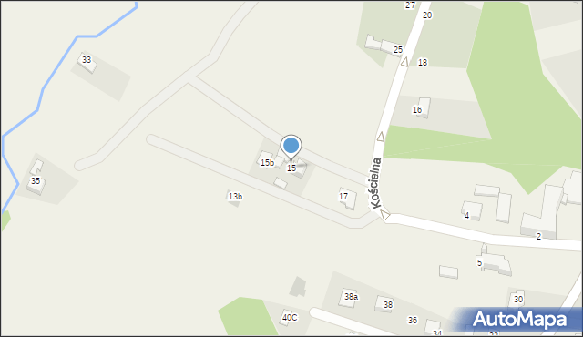 Hażlach, Kościelna, 15, mapa Hażlach
