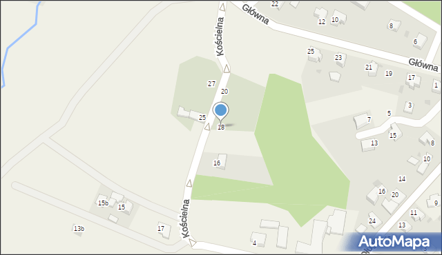 Hażlach, Kościelna, 18, mapa Hażlach