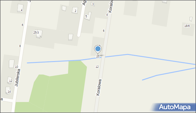 Henrykowo, Koralowa, 10, mapa Henrykowo