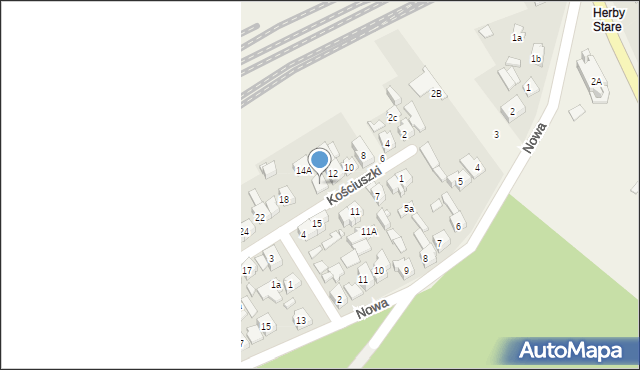 Herby, Kościuszki Tadeusza, gen., 14, mapa Herby