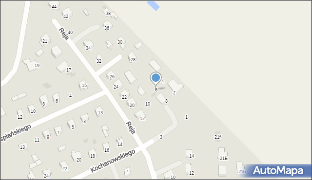 Hrubieszów, Kochanowskiego Jana, 6, mapa Hrubieszów