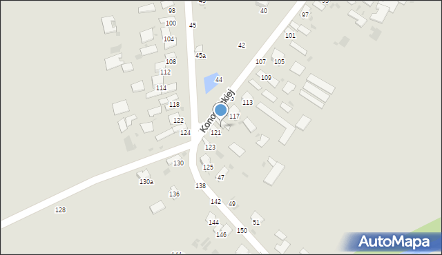 Hrubieszów, Konopnickiej Marii, 119, mapa Hrubieszów