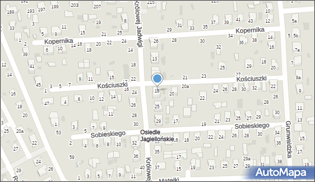 Hrubieszów, Kościuszki Tadeusza, gen., 18, mapa Hrubieszów