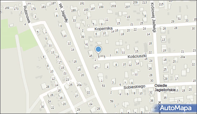 Hrubieszów, Kościuszki Tadeusza, gen., 3, mapa Hrubieszów