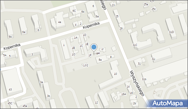 Iława, Kopernika Mikołaja, 1G, mapa Iława