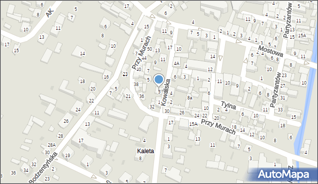 Iłża, Kowalska, 3, mapa Iłża