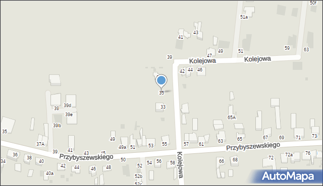 Inowrocław, Kolejowa, 35, mapa Inowrocławia