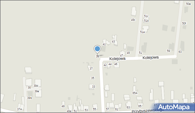 Inowrocław, Kolejowa, 39, mapa Inowrocławia