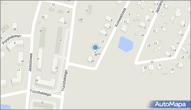 Inowrocław, Konwaliowa, 16, mapa Inowrocławia