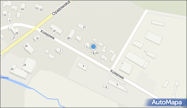 Iwaniska, Kolejowa, 5, mapa Iwaniska